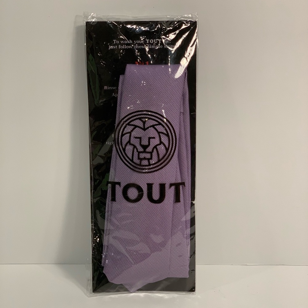 Men’s Tout Oxford Skinny Necktie Purple